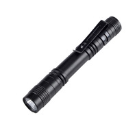Tomsenda Lampe torche LED portable transfrontalière en alliage d'aluminium, format stylo, alimentée par piles AAA, pour le camping, portée de faisceau de 100-200 m