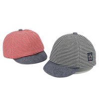 Gorra Snapback de 6 Paneles de Algodón con Rayas para Bebés, Estilo Urbano, Deportivo y Formal, de Alta Calidad, Venta al Por Mayor