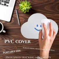 高品质小云朵防水 PVC 加热卡通防刮电脑鼠标垫定制徽标印花可爱设计库存