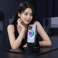Support de téléphone magnétique RGB avec refroidissement semi-conducteur pour jeux et streaming – Support de bureau