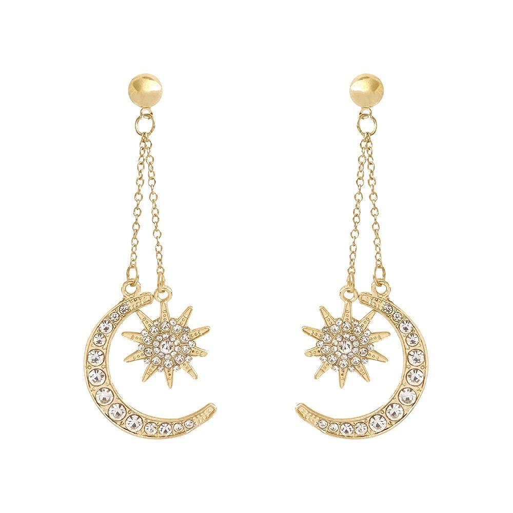 Moon Earrings - Gold
