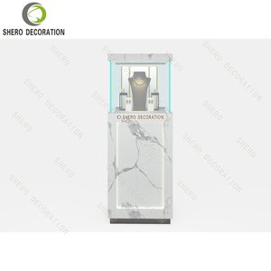 Mostrador de Exhibición de Joyería Moderno, Vitrina de Vidrio con Cerradura para Exhibición de Joyas - Product Image 1