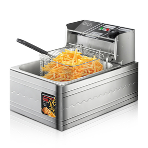 Ackiliss 2500W Nhà Bếp Mini Chip Chiên Thực Phẩm Ngô Con Chó Khoai Tây Chiên Thổ Nhĩ Kỳ Duy Nhất Điện Nồi Chiên Sâu Với Gia Cố Giỏ Chiên - Product Image 1