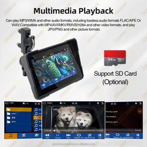 Grandnavi <span class=keywords><strong>5inch</strong></span> xách tay đài phát thanh xe cho xe máy Carplay <span class=keywords><strong>Android</strong></span> Auto Linux hệ thống Wifi BT đa phương tiện mà không cần <span class=keywords><strong>DVR</strong></span> - Product Image 2