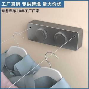 Invisible Retractable Clothesline Steel Wire Rope Wall Mounted Durable For Bathroom Balcony - Product Image 3