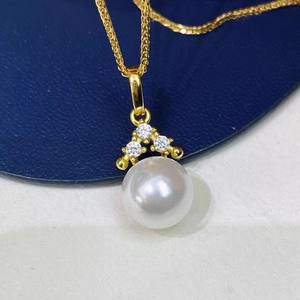 Colgante de Plata S925 31238DIY con Soporte Vacío para Cuentas de 9-10 mm, para Collar de Moda, Accesorios de Perlas DIY - Product Image 3