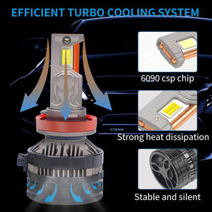 Phare de voiture LED super haute puissance 200W 17000LM H7 H4 H11 CANBUS Q7 6000K 9-36V H1 H8 H9 HB4 <span class=keywords><strong>HB3</strong></span> 9005 9006 9012 - Product Image 6