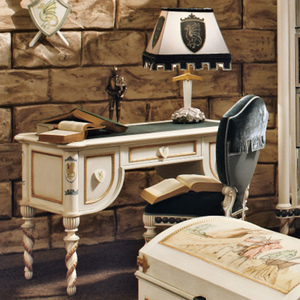 Ensemble de meubles de chambre à coucher classiques en bois sculpté pour enfants, garçons, enfants, bleu, pour tout-petits, lit <span class=keywords><strong>king</strong></span>-size, queen-size, double, pour villa, maison, appartement - Product Image 6
