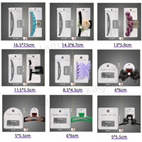 Tarjetas de Exhibición de Cartón Blanco con Logotipo Personalizado, Ecológicas, para Pinzas de Pelo, para Empaque de Accesorios de Cabello de Lujo