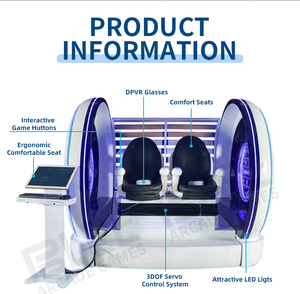<span class=keywords><strong>Attraction</strong></span> commerciale <span class=keywords><strong>2</strong></span> Capsules VR machine de jeu de détection de mouvement 9D VR Machine de jeu de chaise - Product Image 6