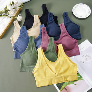 Fashion <strong>Candy</strong> Colors Light Soft Padded <strong>Bra</strong> for Girls Brassiere Tube Seamless Crop Tank Tops 34 Size <strong>Bra</strong> - Product Image 2