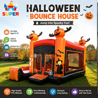 Super Castillo Inflable Comercial de 18x13 pies para Halloween, Precio de Fábrica, Ideal para Alquiler Comercial