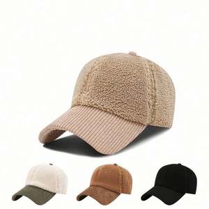 Nouvelle Casquette de Baseball Simple en Corduroy Doux pour Femme, Version Coréenne 2024, Chapeau d'Hiver Décontracté et Chaud - Product Image 2