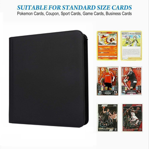 QY การ์ดโพลีเอสเตอร์แบบมีช่องใส่การ์ดได้9ช่องสำหรับใส่การ์ดเล่นกีฬา TCG - Product Image 6