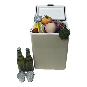 <span class=keywords><strong>10</strong></span> litres métal roulant en acier Portable multi-fonctionnel froid et chaud double usage nourriture et boissons glacière poitrine glacière - Product Image 3