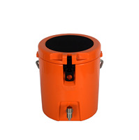 Glacière portable isotherme rotomoulée en PE de 8 L, moderne et de qualité supérieure, réutilisable, écologique, étanche, avec conservation de la glace pendant 5 jours pour aliments et boissons