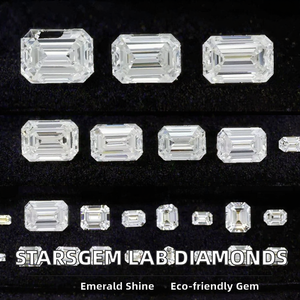 IGI Certified Emerald Cut Lab Grown <b>Diamond</b> Loose Stone VVS2 Clarity D Color Laser <b>Drilled</b> Radiant Cut for Jewelry Making - Product Image 2