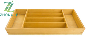 Organisateur de tiroir à ustensiles de cuisine <span class=keywords><strong>Matsuki</strong></span> avec séparateurs, 6 espaces spacieux et bloc à couteaux - Product Image 2