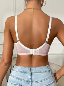 Cross-biên giới bán chạy nhất tươi in Underwire <span class=keywords><strong>Bra</strong></span>, thoải mái nhỏ-ngực nâng & hình tam giác-cup đồ lót - Product Image 2