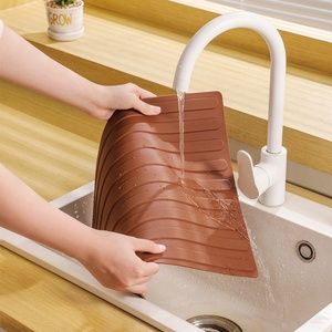Food Grade Kitchen Essentials Fast Drying <b>Mat</b> <b>Silicone</b> Heat Insulated Pad Easy Store Counter for Home Table Use - Product Image 6