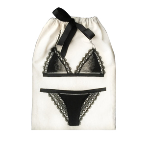 Top con cordón bolsas <span class=keywords><strong>de</strong></span> ropa <span class=keywords><strong>de</strong></span> algodón natural con la impresión <span class=keywords><strong>de</strong></span> <span class=keywords><strong>seda</strong></span> - Product Image 2