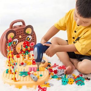 Children Electric Drill Toolbox Driller Games <b>Tool</b> <b>Toy</b> for Boys 4 6 Years Old Montessori Screw Puzzle Kid Pretend Play <b>Toys</b> Gift - Product Image 1