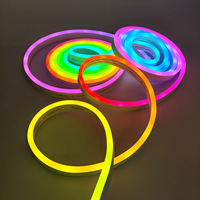 Bande lumineuse LED néon RGB WS2812B, étanche IP65, synchronisation musicale WiFi, contrôle par application, adressable, flexible, 120 LED/m, décoration intérieure