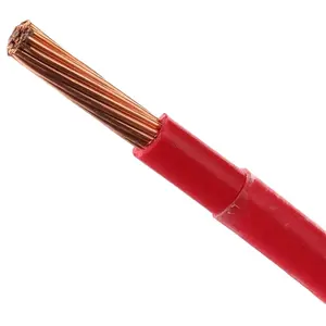 Cable de cobre de 450/750V, HO7V-U de H07V-R, 1,5mm, 2,5mm, 4mm, 6mm, aislamiento de PVC, cable de carcasa eléctrica