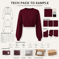 Usine Femmes Personnalisé Câble Tricot Ras Du Cou Pull Chandails Chunky À Manches Longues Tunique Pull Chaud Automne Pull Haut