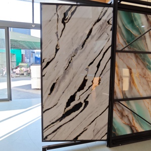 1220*2440 mét PVC không thấm nước tấm đá cẩm thạch PVC UV tấm đá cẩm thạch tường Bảng điều khiển đá cẩm thạch tấm PVC - Product Image 2