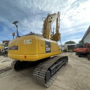 Komatsu รถขุด PC220-7มือสองสภาพสมบูรณ์22ตันรถขุดตีนตะขาบปั๊มสมบูรณ์แบบมอเตอร์กระปุกเกียร์รวมเครื่องยนต์หลัก - Product Image 5
