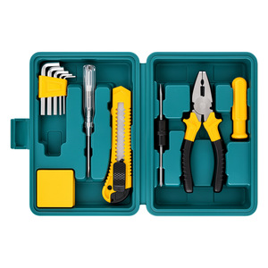 Small 12 Piece Hand Tool Set With Screwdriver Pliers Hex Keys Blade For Home Use - Product Image 1