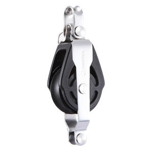 Single Wheel 38mm Wheel Diameter 10mm Wire Diameter SPB-3802F Sailboat Ball Bearing <b>Pulley</b> Lugs Mixed Side Marine Hardware - Product Image 1