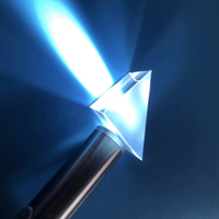 Prisme triangulaire équilatéral optique de bonne qualité d'usine K9 BK7 prisme de réflexion à angle droit enduit
