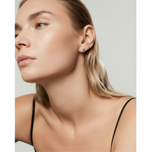 Boucles d'oreilles élégantes en diamant barre de forme marquise - Product Image 1