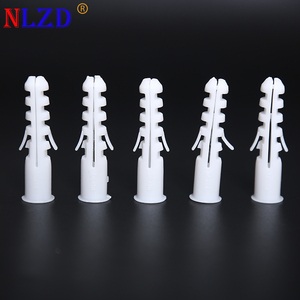 nylon plugs expansion tube plastic anchor wall plug Manufacturer White Grey Expansion Drywall Screw Spike plastic wall plugs