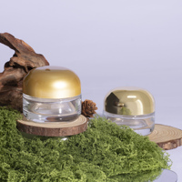 50g Vide Clair Cosmétique Corps Gommage Beurre Bocaux En Verre Crème Emballage Masque Pour Les Yeux Conteneur De Pot
