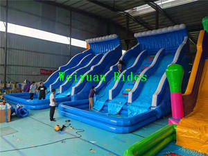 Toboggan aquatique gonflable Ice Snow World de 16x16m, parc aquatique familial, jouets gonflables personnalisés - Product Image 4