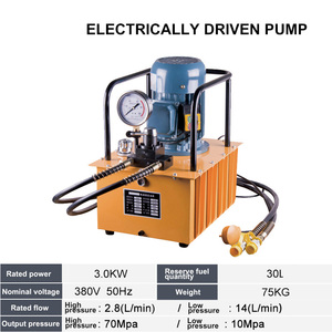 Pompe hydraulique électrique industrielle robuste 70 MPa, station hydraulique à circuit simple/double 220 V/380 V avec moteur en cuivre stable - Product Image 6