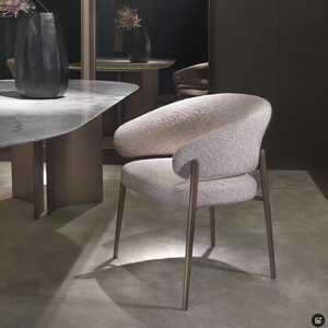 Mobilier moderne pour la maison <span class=keywords><strong>chaise</strong></span> de café <span class=keywords><strong>beige</strong></span> teddy <span class=keywords><strong>tissu</strong></span> meubles dossier <span class=keywords><strong>noir</strong></span> pieds salle à manger - Product Image 3