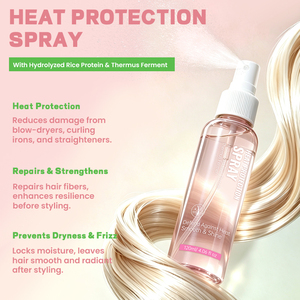 สเปรย์ป้องกันความร้อน ช่วยให้ผมเรียบลื่น ลดการชี้ฟู ด้วยสาร PEG-12 และสารสกัดจาก <span class=keywords><strong>Thermus</strong></span> Ferment สำหรับผมที่ได้รับการจัดแต่งทรงด้วยความร้อน - Product Image 6
