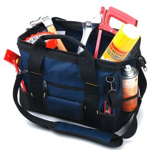 Free sample 16-inch Tool <b>Bag</b> <b>Organiser</b>, Hard Base Wide Open Mouth Heavy Duty Muti-Purpose Tool <b>Bag</b> with Adjustable Shoulder - Product Image 2