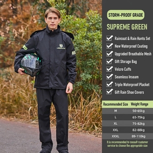 Impermeabile Riflettente Personalizzato per Moto/Bici Elettrica, Set Giacca e <span class=keywords><strong>Pantaloni</strong></span>, Completo Antipioggia per Ciclisti e Corrieri - Product Image 6