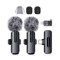 Mini micro Lavalier sans fil K9 avec un son de haute qualité pour les tournages vidéo et les clips de microphone de podcast