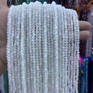 خرز عقيق ألاشان الصيني مكعب الشكل 4*4 مم، سلسلة 15 بوصة، خرز مربع ملون لصنع الأساور والقلائد، متوفر بالجملة - Product Image 4