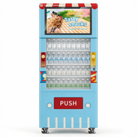 Distributeur automatique de boissons Yunyin à écran tactile, commercial, libre-service, Wi-Fi, capacité de 300 à 600 unités pour l'eau en bouteille, les sodas et les snacks en détail