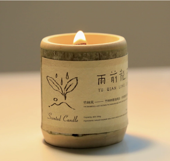 Wholesale Scented Candle Bamboo Style Home Decoration Creative Gift Bamboo Fragrance Candle