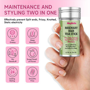 Usine Romarin Cheveux Cire Bâton pour Slick Stick Fly away Hair Tamer Cheveux Gel Bâton pour Femmes Enfants - Product Image 6