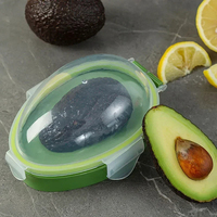 Avocat Boîte De Rangement Cuisine Alimentaire Gain De Place Conteneur Organisateur De Légumes Réutilisable En Plastique Fruits Légumes Conteneurs Verts
