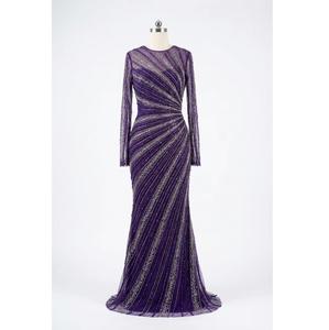 Wholesale Supply Luxury Hand Beaded Full Sleeve Evening Gown <b>for</b> <b>Wedding</b> Ceremonies & Reception Wear Available <b>for</b> <b>Sale</b> - Product Image 1